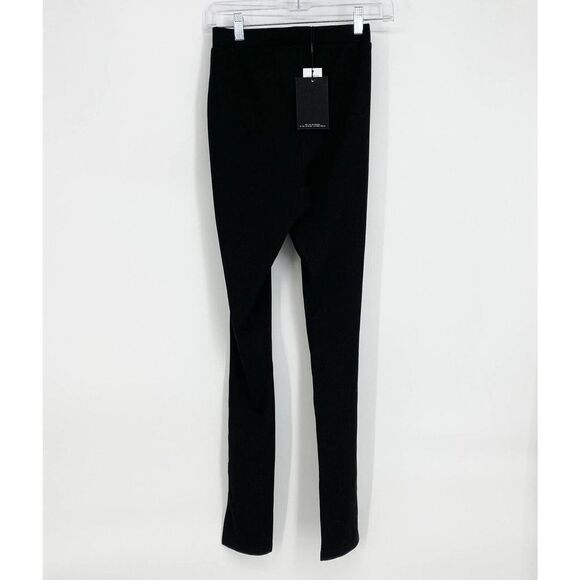 4TH & RECKLESS Annoushka Side Slit Leggings In Black Rib Jersey Small - Picture 5 of 8